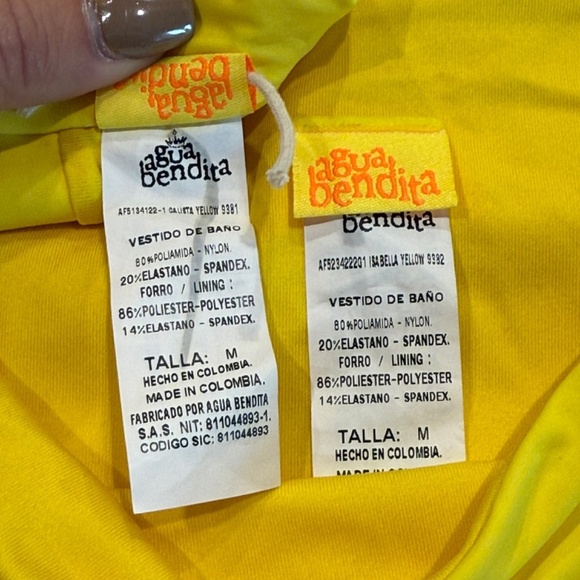 New! SET Agua Bendita Eileen Isabella Puff Sleeve Cheeky Bikini 31083 - Picture 10 of 11